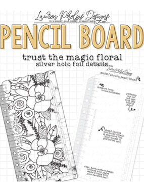 LPD  - Trust The Magic Holo Silver Foil Pencil Board, Personal Ring/Weeks *New*